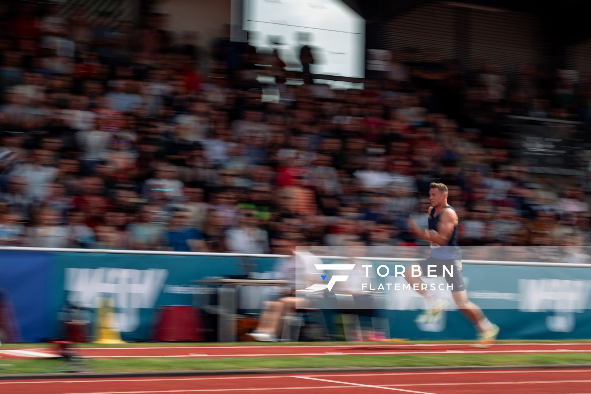 Nico Beckers (LAV Bayer Uerdingen/Dormagen) im Weitsprung am 07.05.2022 beim Stadtwerke Ratingen Mehrkampf-Meeting 2022 in Ratingen